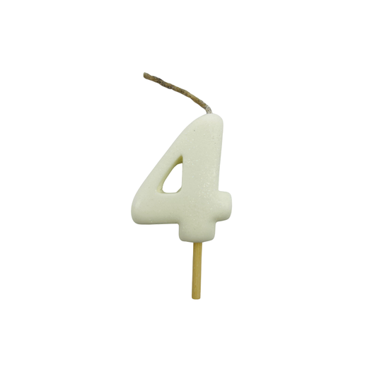 VELA MEDIANA NUMERO 4 BLANCO