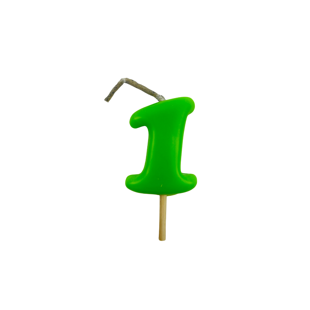 VELA MEDIANA NUMERO 1 VERDE