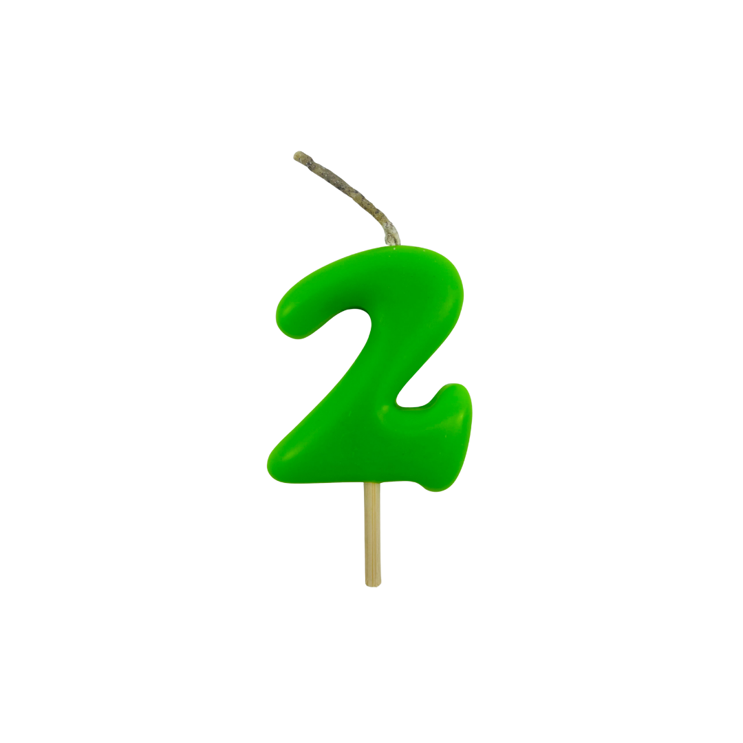 VELA MEDIANA NUMERO 2 VERDE