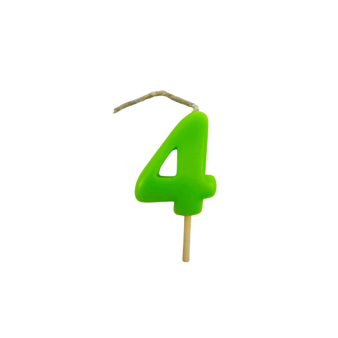 VELA MEDIANA NUMERO 4 VERDE