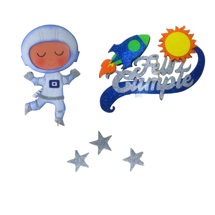 TOPPER PERSONAJES EN FOMY ASTRONAUTA "DF"
