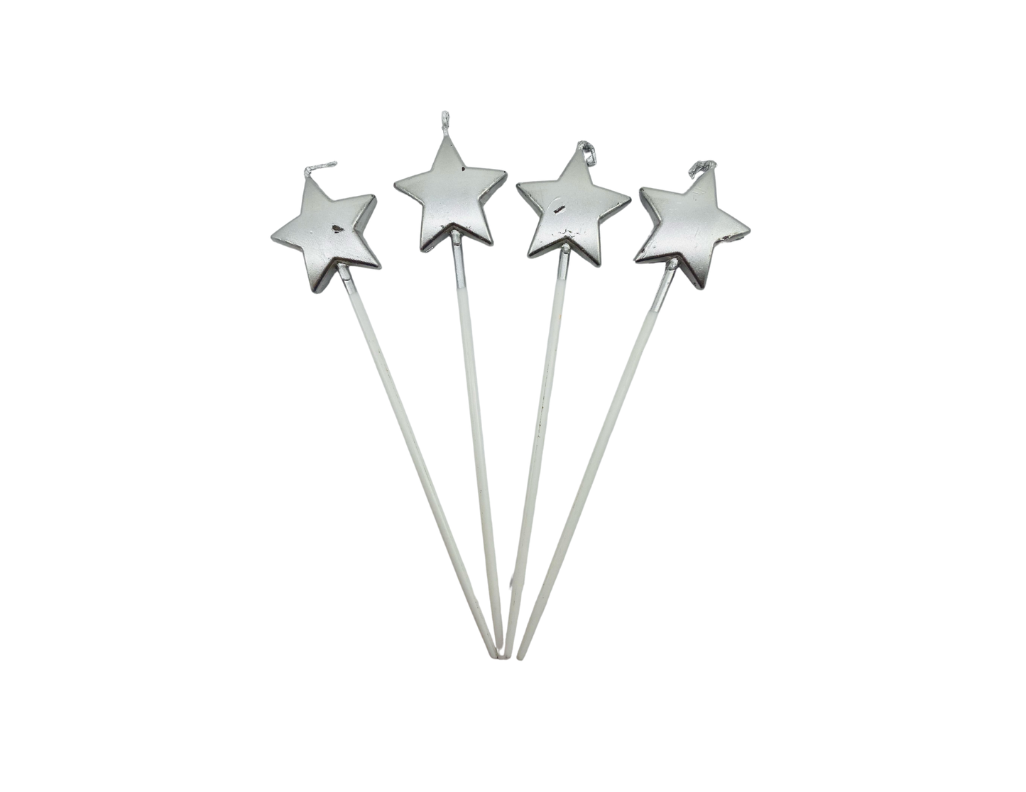 VELA ESTRELLA PLATEADA X4