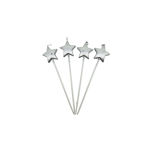 VELA ESTRELLA PLATEADA X4 "C1"