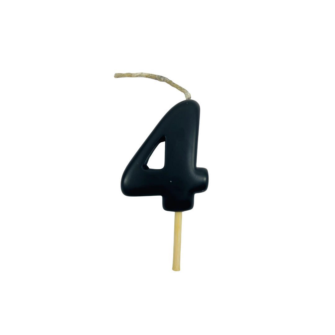 VELA MEDIANA NUMERO 4 NEGRA