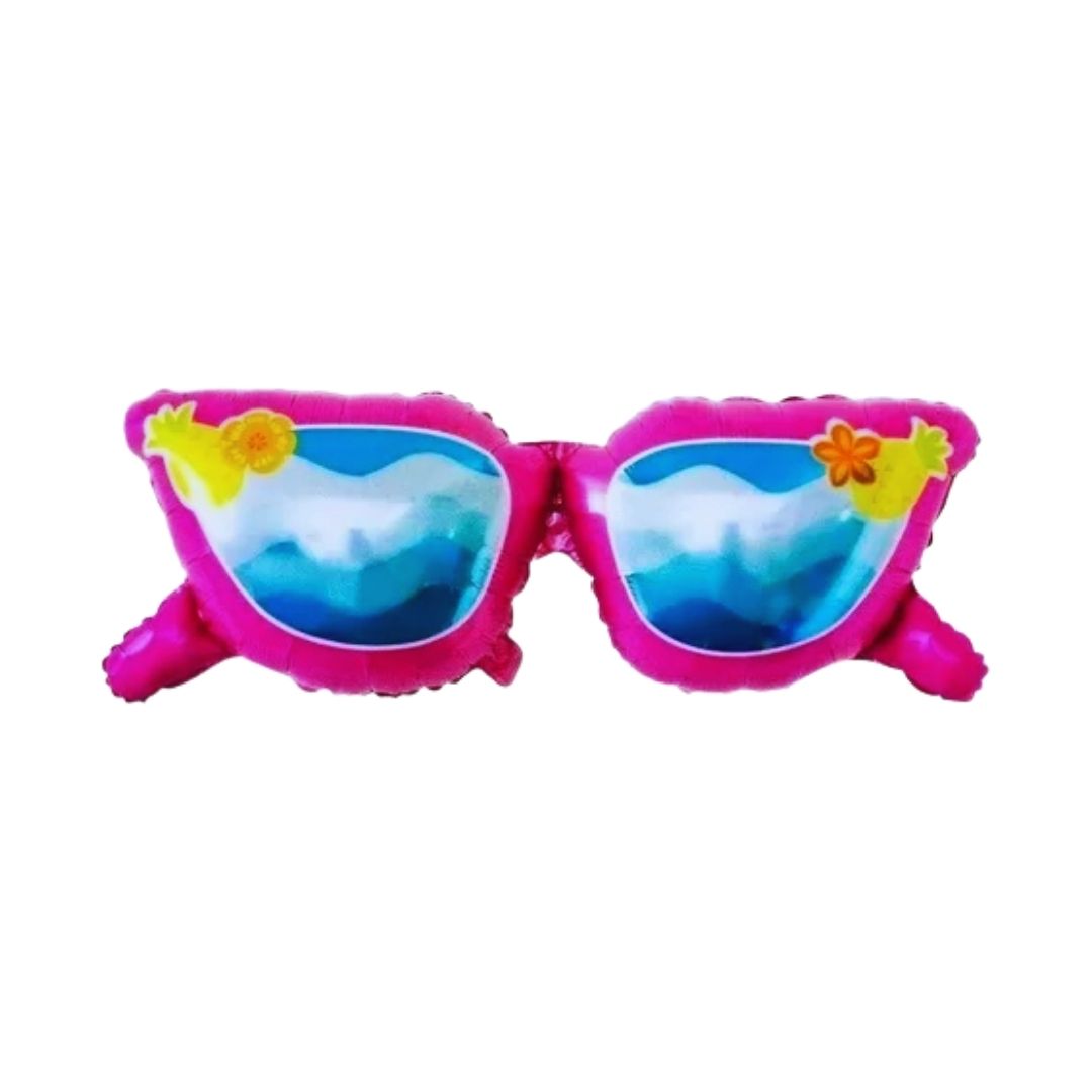 GLOBO METALIZADO DE GAFAS HAWAIANAS "A"