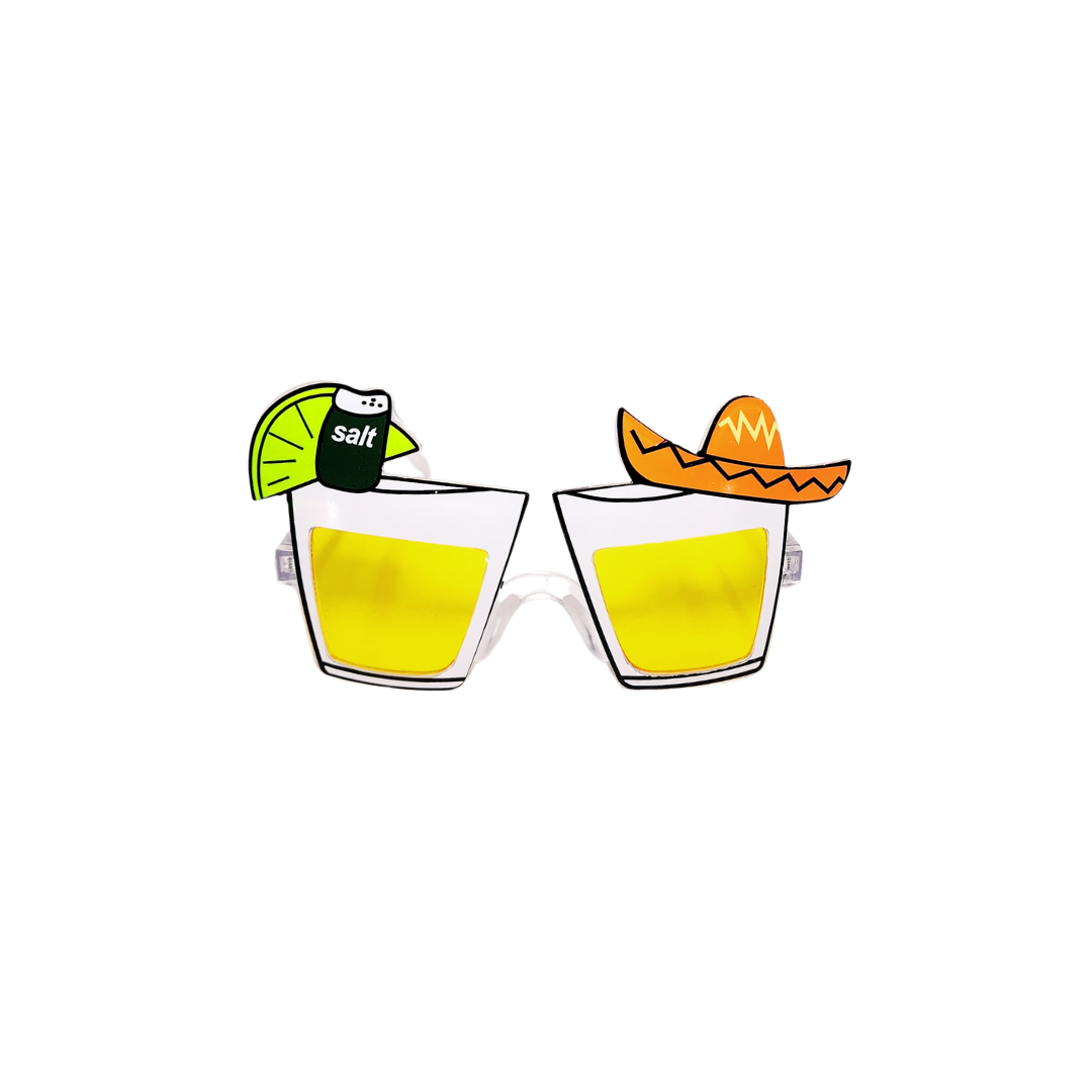 GAFAS COPAS DE TEQUILA CON LIMON Y GORRO "A"