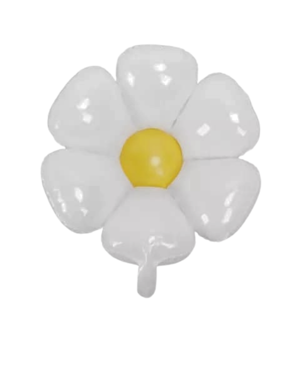 GLOBO METALIZADO FLOR MARGARITA