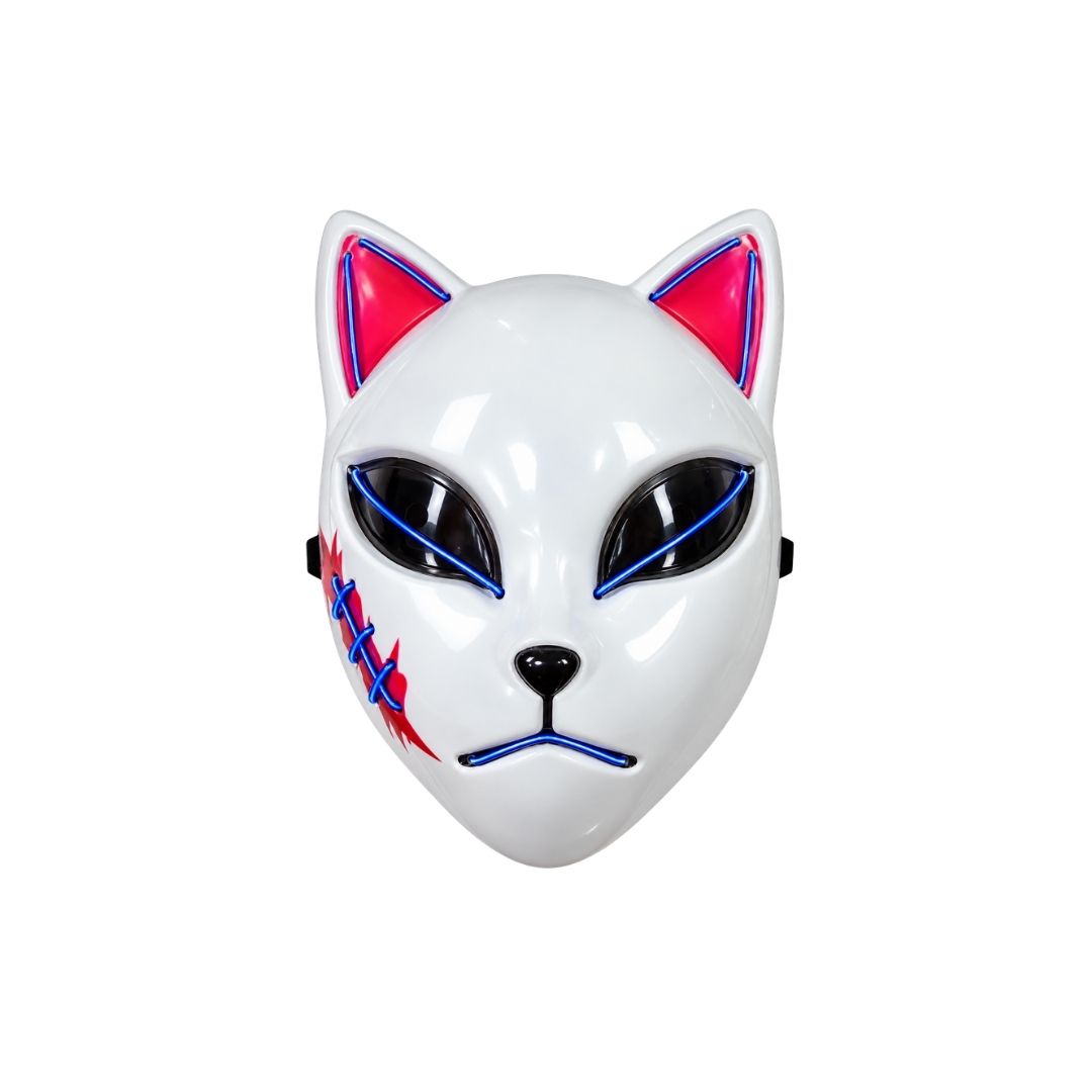 MASCARA GATO DEMON CON LUCES