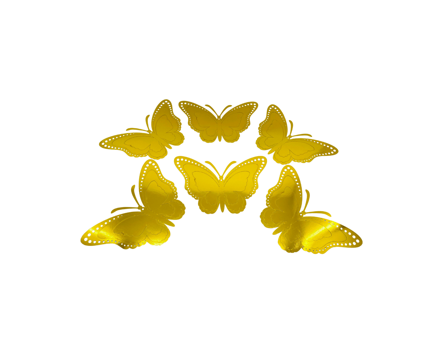 MARIPOSA PEQUEÑA DORADA X12 "A"
