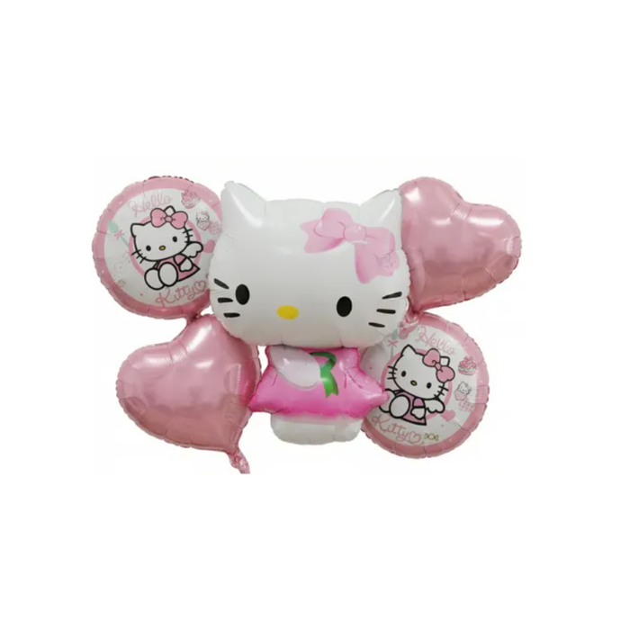 BOUQUET DE GLOBOS X5 HELLO KITTY
