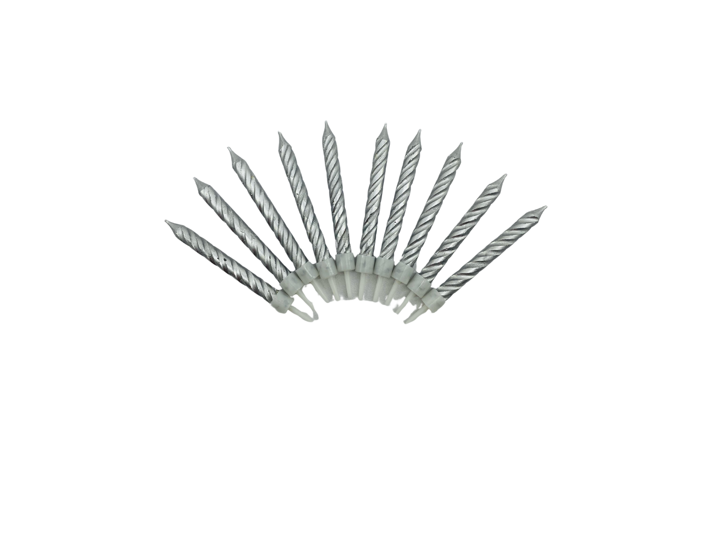 VELA TORNILLO PLATEADA X10