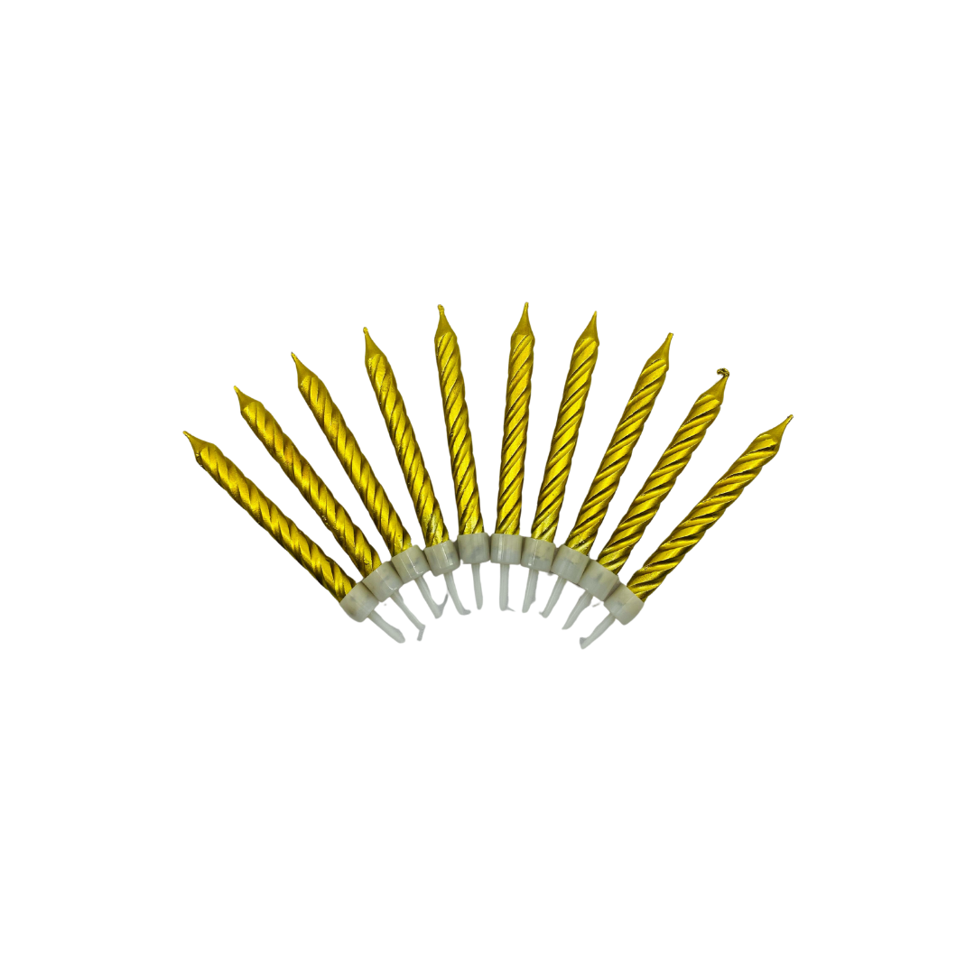 VELA TORNILLO DORADA X10 "C1"