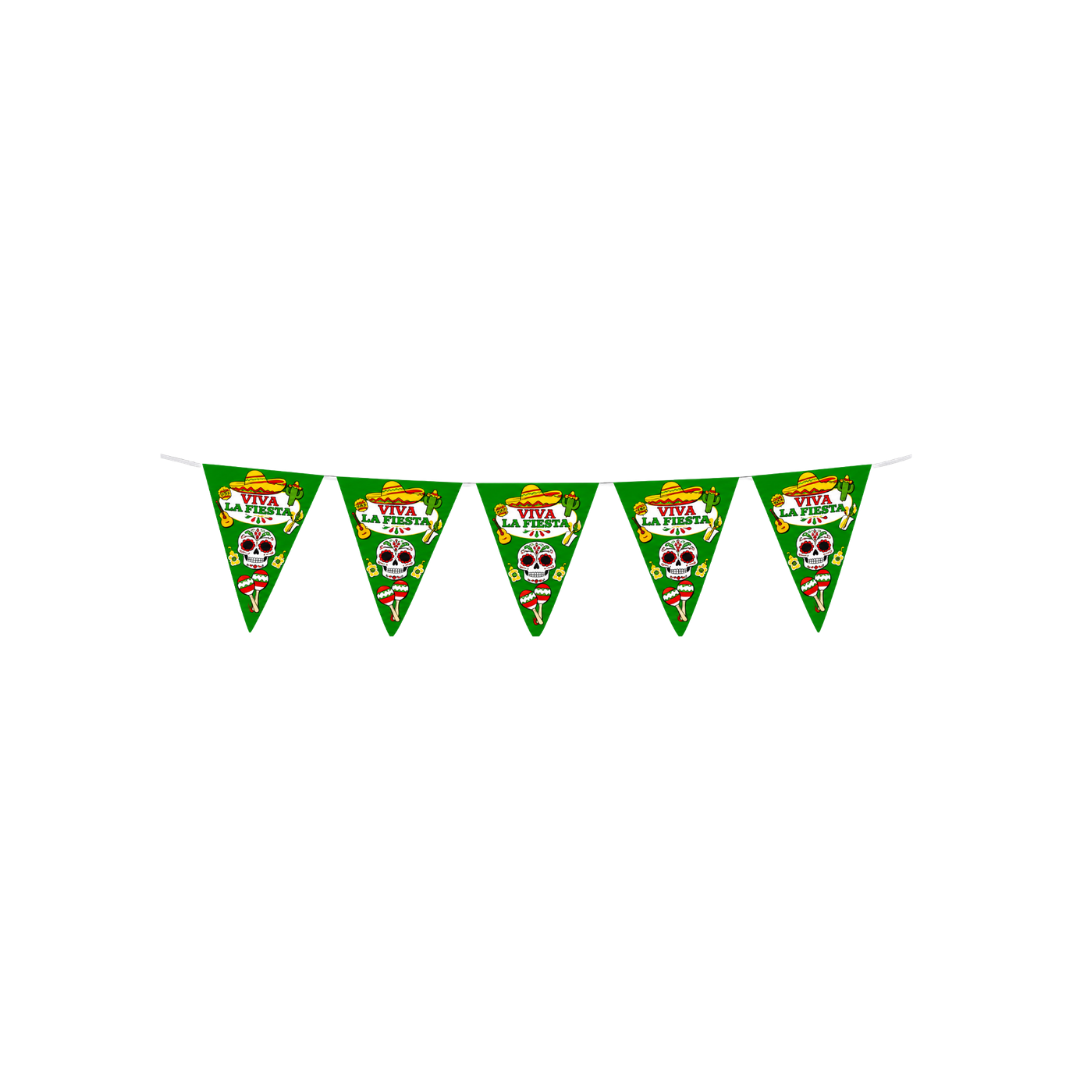 BANDERIN MEXICANO VIVA LA FIESTA