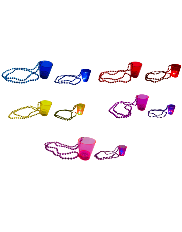 COLLAR COPA DE AGUARDIENTE CON LUCES