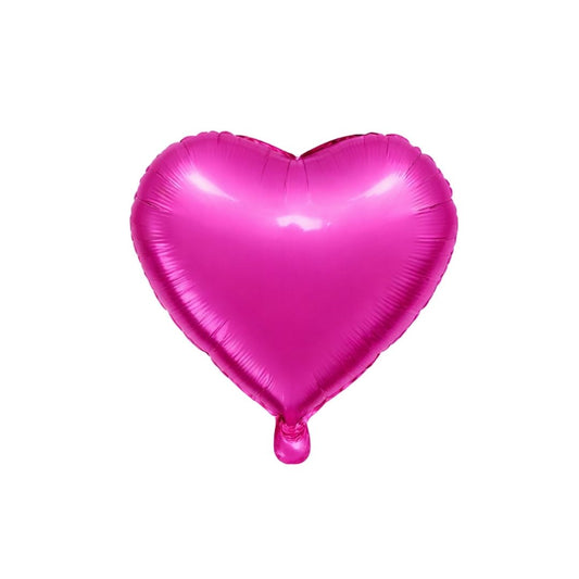 GLOBO DE CORAZON MEDIANO FUCSIA - 18"