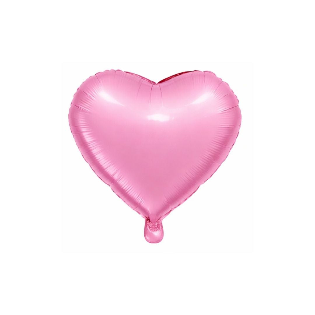 GLOBO DE CORAZON MEDIANO ROSADO - 18"