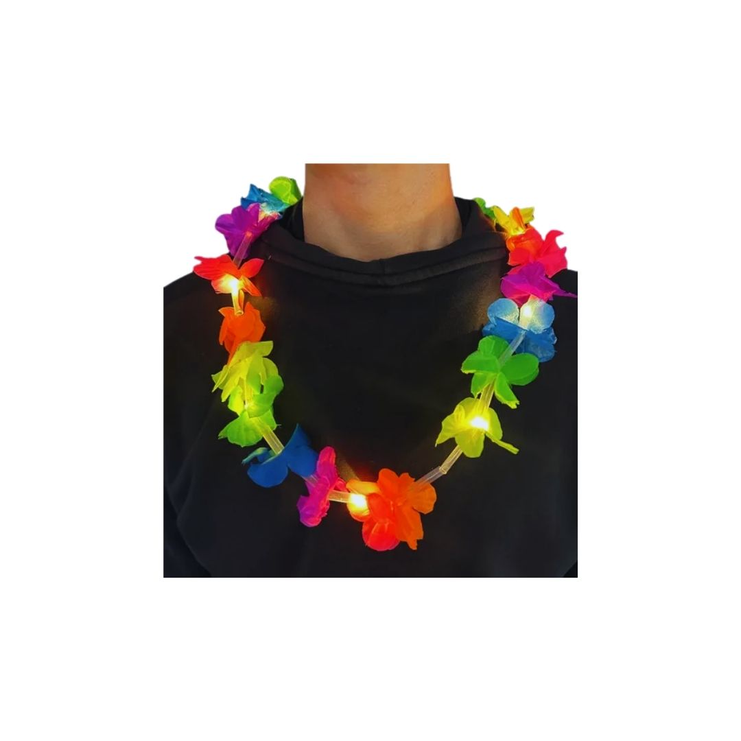 COLLAR HAWAIANO CON LUCES