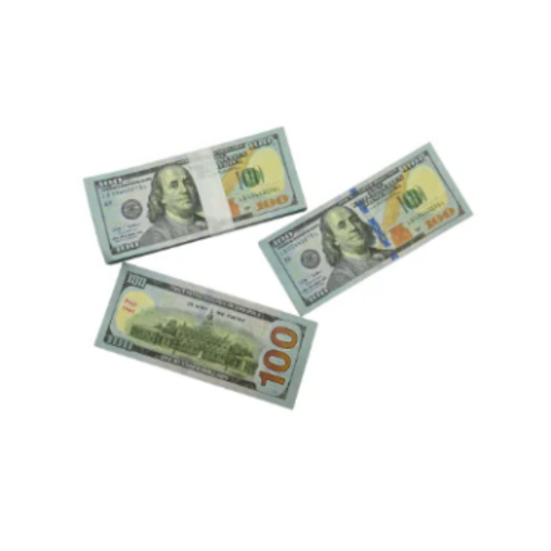 PAQUETE DE BILLETES PARA PISTOLA