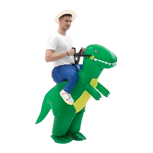 DISFRAZ INFLABLE DE DINOSAURIO VERDE