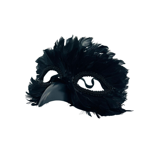 ANTIFAZ NARIZ LARGA CON PLUMAS