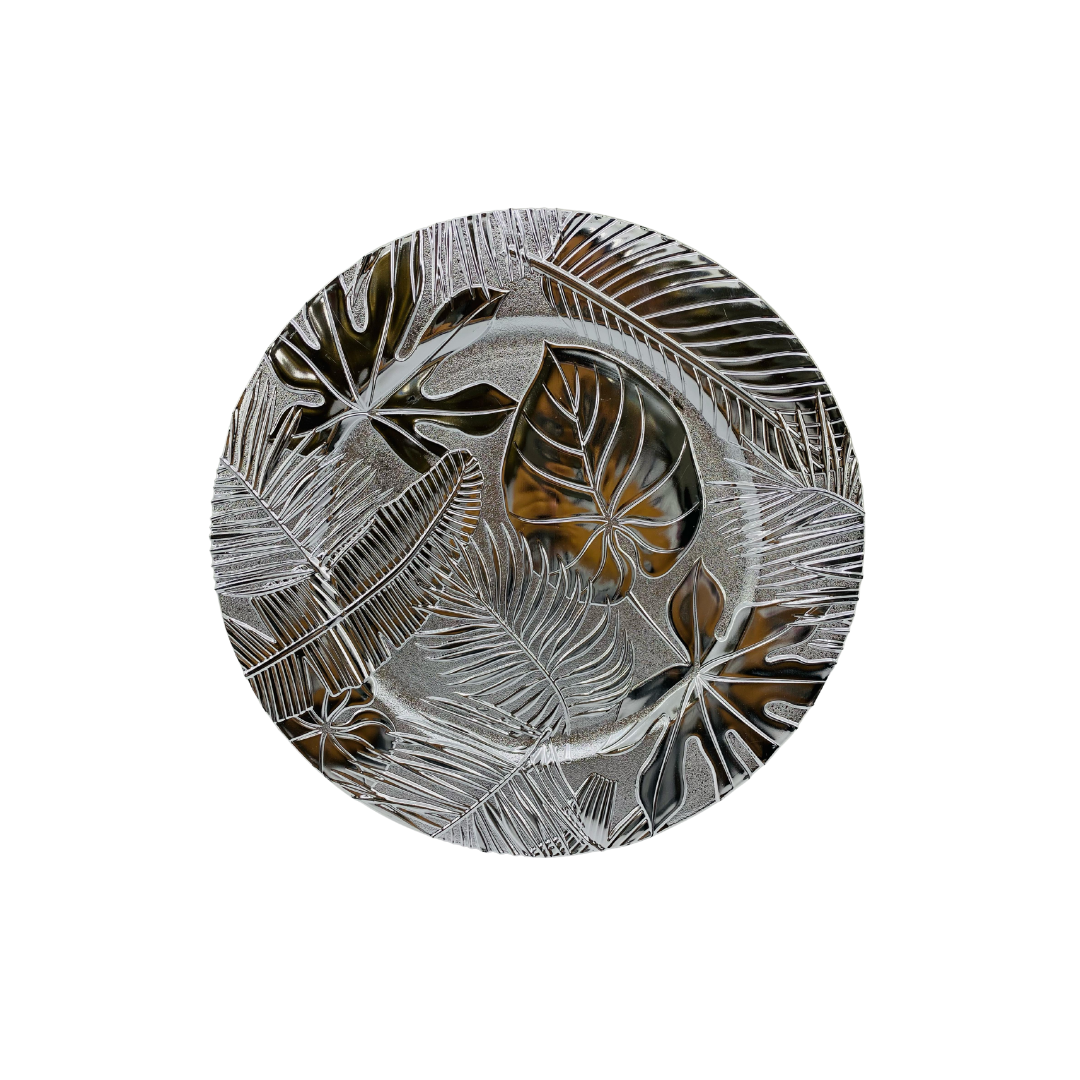 BANDEJA REDONDA HOJAS