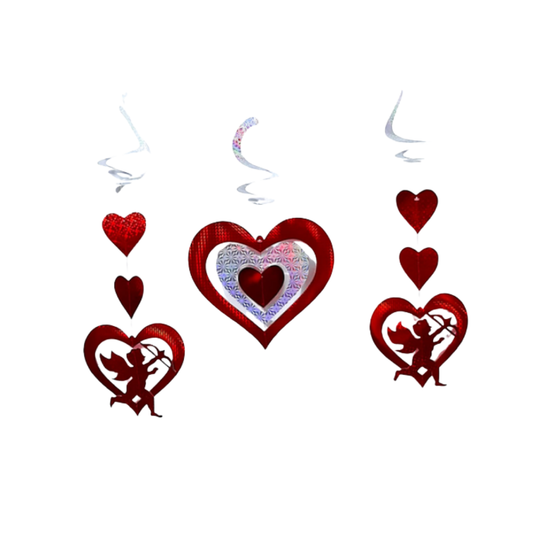 BOUQUET CORAZON CON CUPIDOS