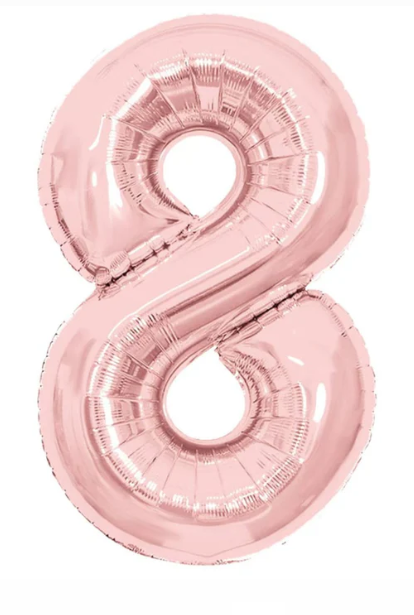 GLOBO METALICO NUMERO 8