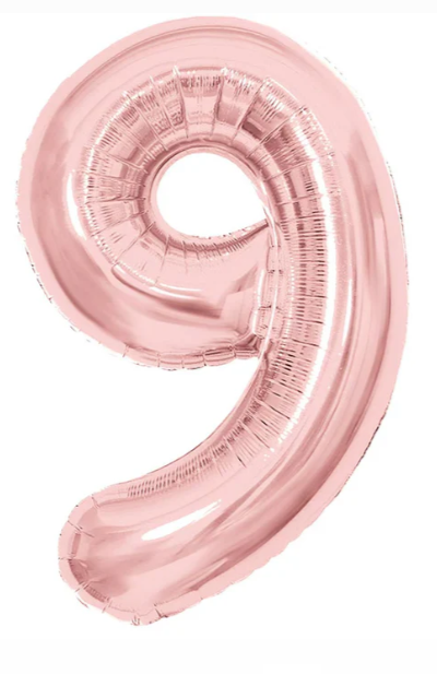 GLOBO METALICO NUMERO 9