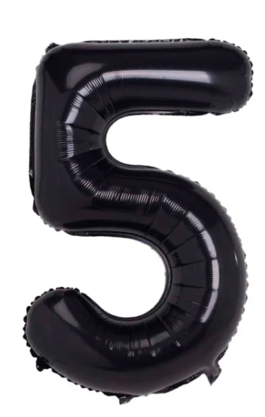 GLOBO METALICO NUMERO 5
