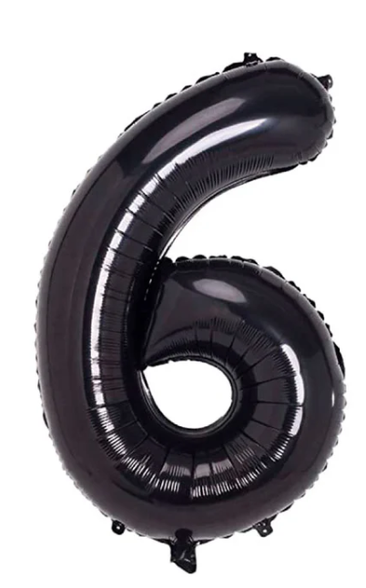 GLOBO METALICO NUMERO 6