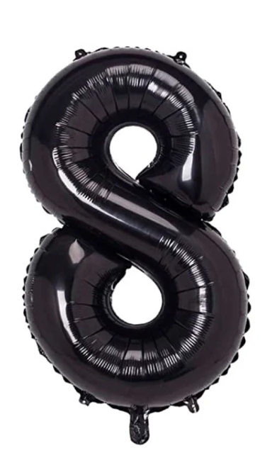 GLOBO METALICO NUMERO 8