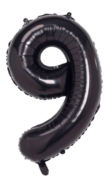 GLOBO METALICO NUMERO 9