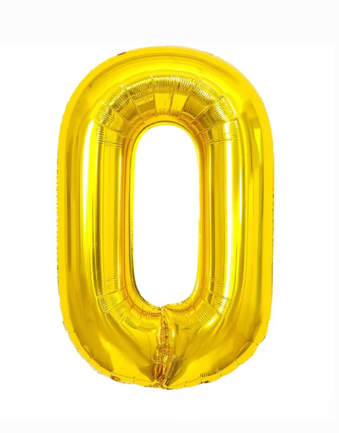 GLOBO METALICO NUMERO 0