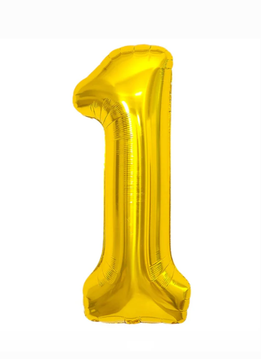 GLOBO METALICO NUMERO 1