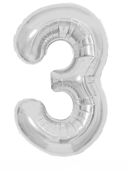 GLOBO METALICO NUMERO 3