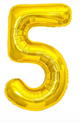 GLOBO METALICO NUMERO 5