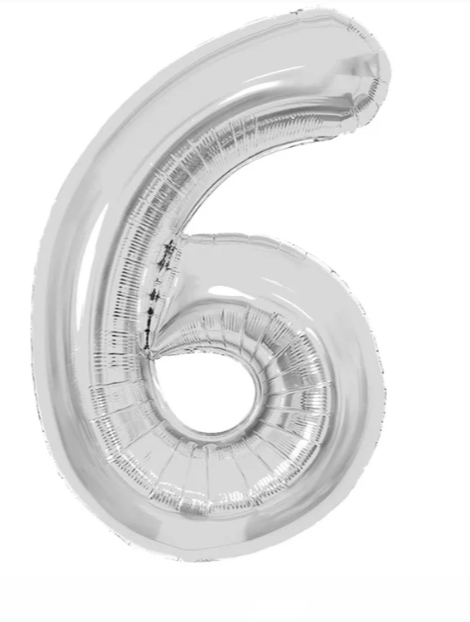 GLOBO METALICO NUMERO 6