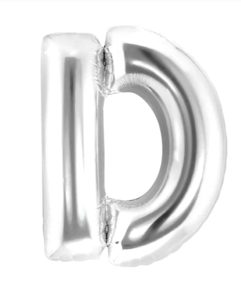 GLOBO METALICO LETRA D