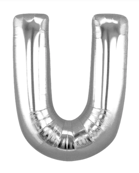 GLOBO METALICO LETRA U