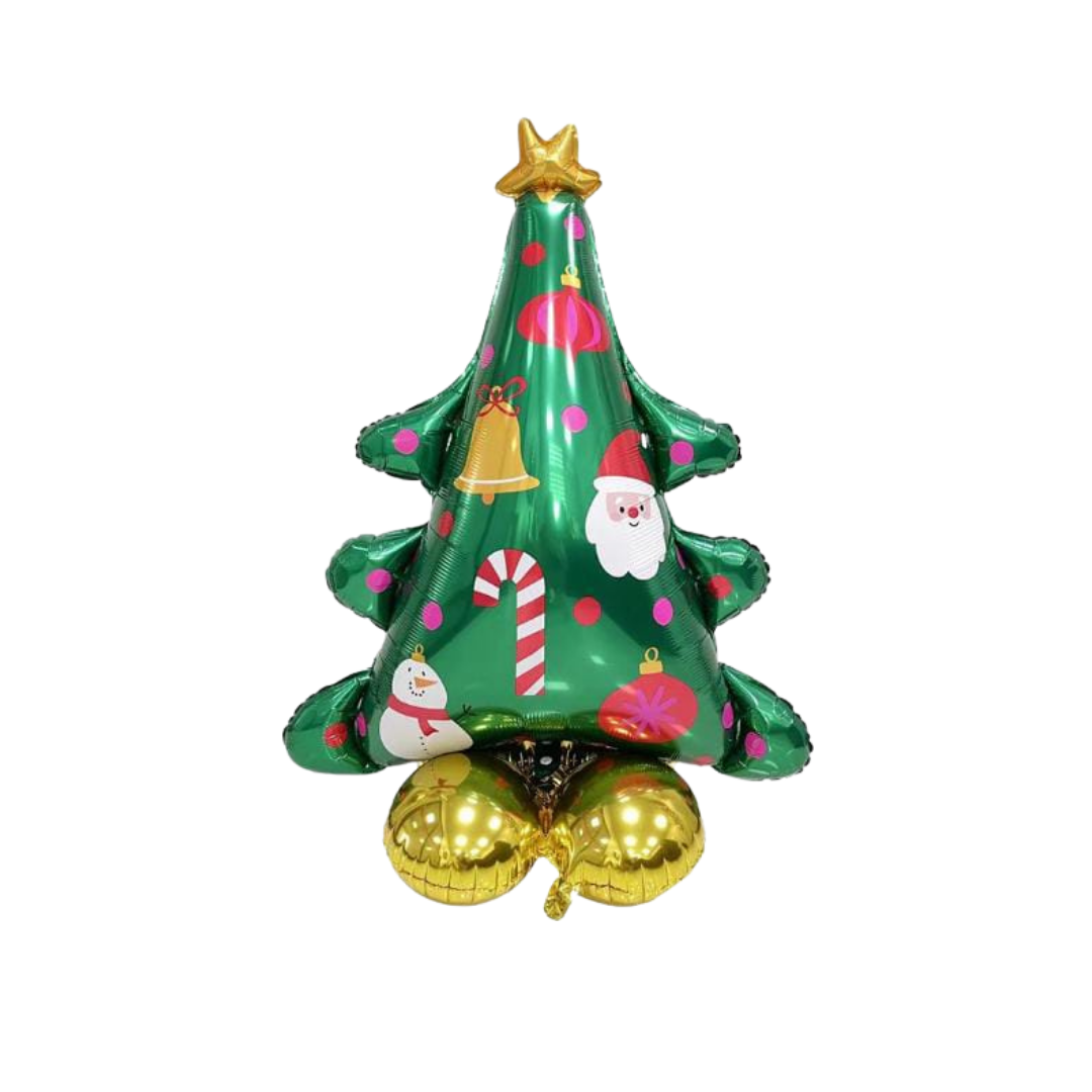 GLOBO DE ARBOLITO DE NAVIDAD VERDE