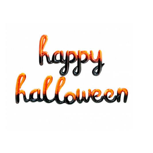 GLOBO INFLABLE CURSIVO HAPPY HALLOWEEN