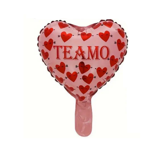 GLOBO TE AMO ESTAMPADO CORAZONES FECHADOS