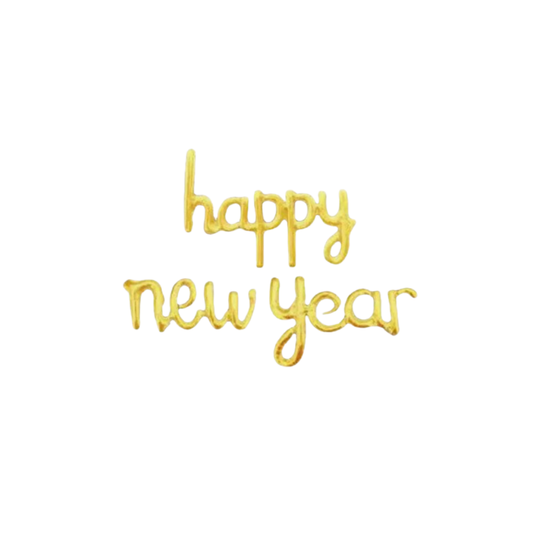 GLOBO CURSIVO HAPPY NEW YEAR