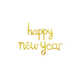 GLOBO CURSIVO HAPPY NEW YEAR