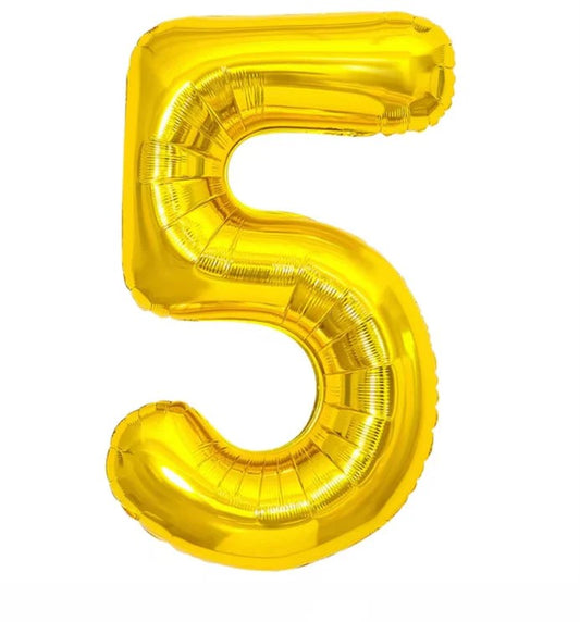 GLOBO METALICO MEDIANO NUMERO 5