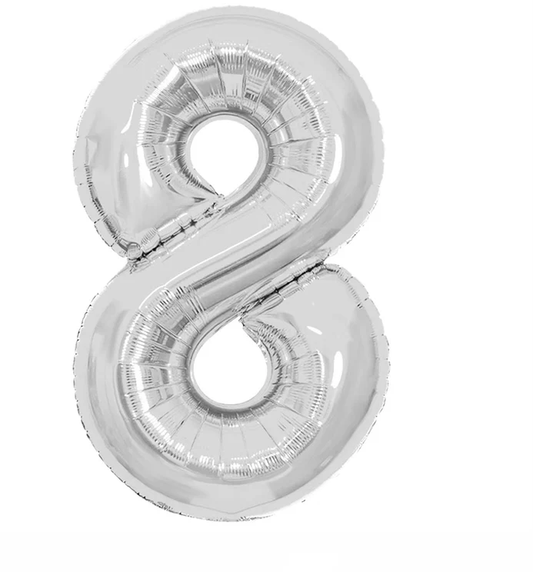 GLOBO METALICO MEDIANO NUMERO 8