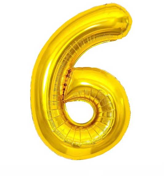 GLOBO METALICO MEDIANO NUMERO 6