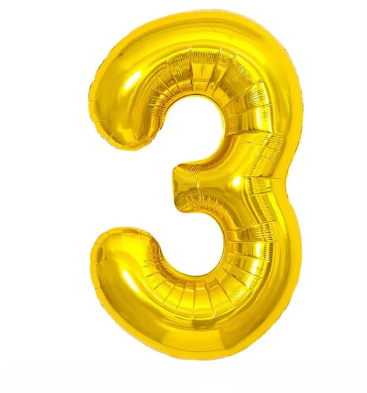 GLOBO METALICO MEDIANO NUMERO 3