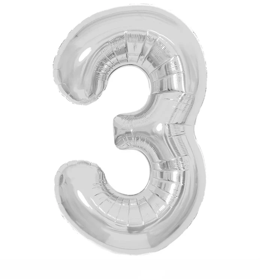 GLOBO METALICO MEDIANO NUMERO 3