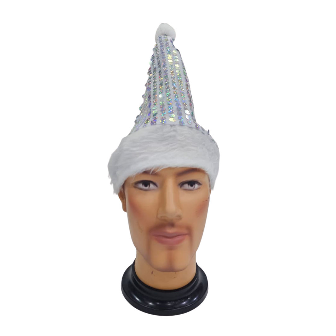 GORRO NAVIDEÑO CON LENTEJUELAS